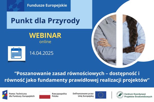 Bezpłatny webinar nt. poszanowania zasad równościowych